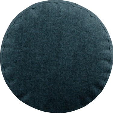 Подушка круглая Cortin лён кашемир синий