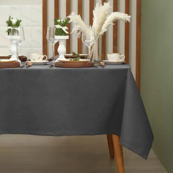 Скатерть Этель Kitchen 150х220 см, цвет серый, 100% хл, саржа 220 г/м2
