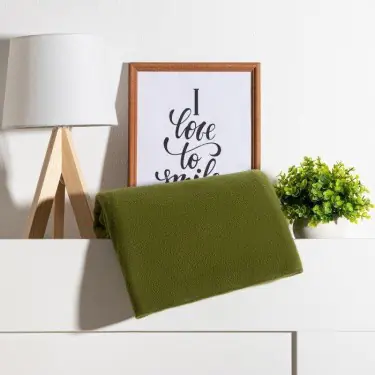 Плед "Экономь и Я" Зеленый 150*180 см, пл.160 г/м2, 100% п/э