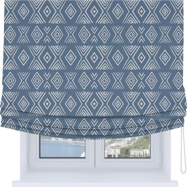 Римская штора Soft с мягкими складками, «Графический орнамент»