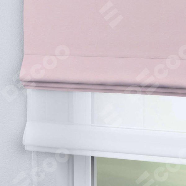 Римская штора «Кортин» день-ночь, ткань блэкаут однотонный, розовый