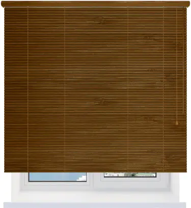 Бамбуковые жалюзи 25 мм. вишня