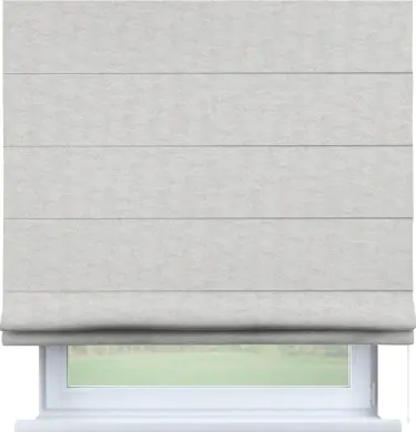 Римская штора «Кортин», софт мрамор белый, для проёма