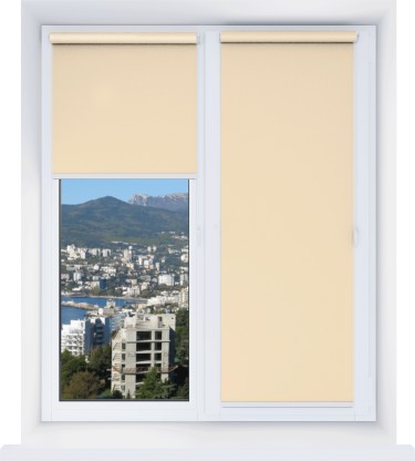 Рулонная штора Мини Триумф ВО 07 абрикос