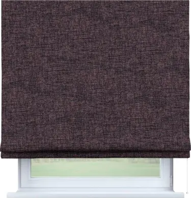 Римская штора «Кортин», рогожка димаут розово-коричневый, для проёма