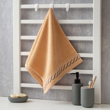 Полотенце махровое Этель "Вдохновение" 30*70 см +/- 2 см, цв. бежевый 100% хл, 450 гр/м2