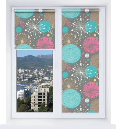 Рулонная штора Мини с принтом Милый гранж