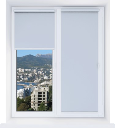 Рулонная штора Мини Натали ВО голубой 6543