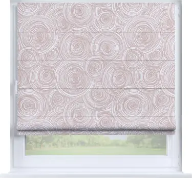 Римская штора «Кортин» на створку «Бежевые круги»