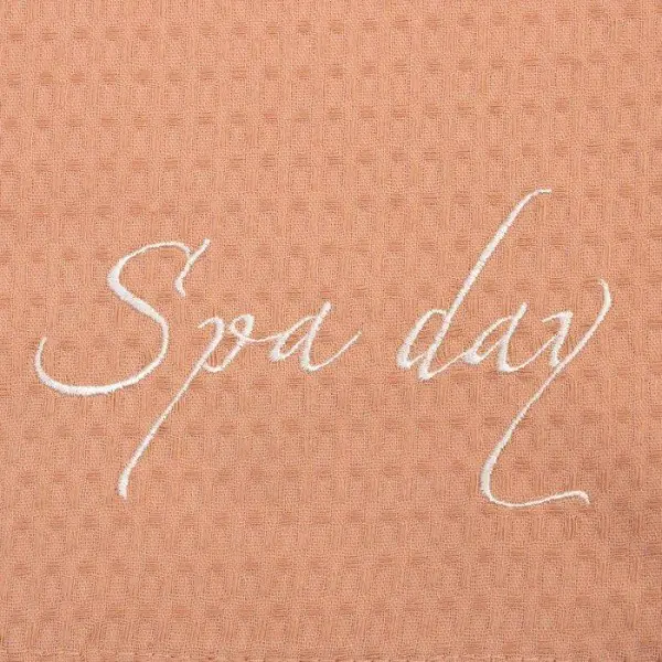 Набор для бани Spa day жен.парео 80х150±4 см, чалма, 100% хл., ваф.полотно, беж., 160 гр/м2