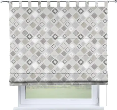 Римская штора «Кортин» на петлях «Квадро»