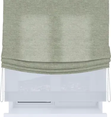 Римская штора «Кортин», день-ночь с мягкими складками, лён кашемир серый new