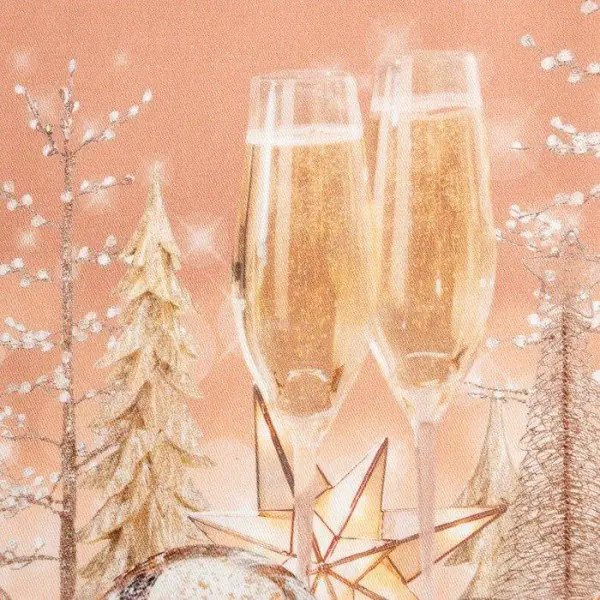 Новогоднее полотенце "Этель" Festive evening 40х73см, 100% хл, саржа 190 гр/м2