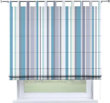 Римская штора «Кортин» на петлях «Морские линии»