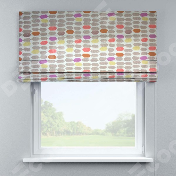 Римская штора «Кортин» для проёма, ткань «Абстерго»