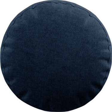 Подушка круглая Cortin лён кашемир тёмно-синий