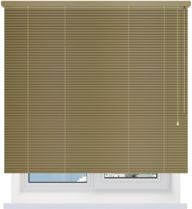 Деревянные жалюзи 25 мм. отбеленный