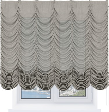 Французская штора «Cortin», лён бежевый