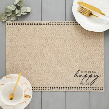 Салфетка на стол "This is my happy place"