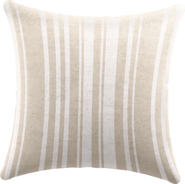 Подушка квадратная Cortin «Бежевые вертикальные полоски»