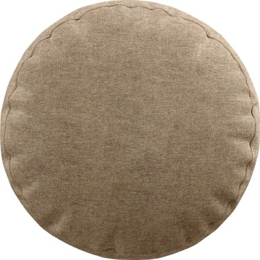 Подушка круглая Cortin лён кашемир коричневый