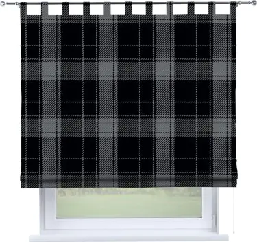 Римская штора на петлях «Стильная клетка»