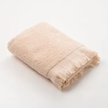 Полотенце махровое Love Life Fringe 30*60 бежевый, 100% хлопок, 360 г/м2