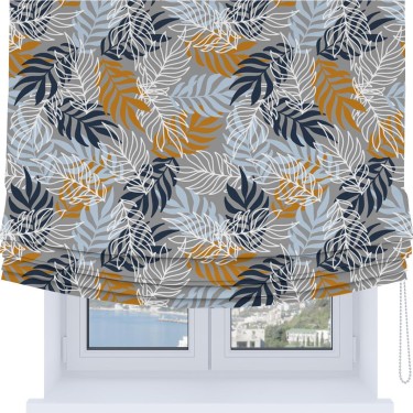 Римская штора Soft с мягкими складками, «Тропический остров»