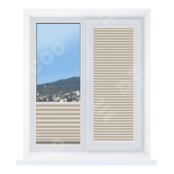 Штора плиссе ткань Виват бежевый