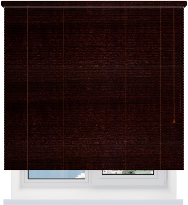 Деревянные жалюзи 25 мм. махагон