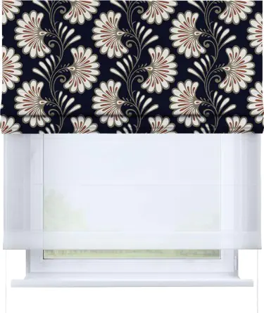 Римская штора «Кортин» день-ночь «Бархатная ночь»