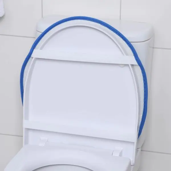 Набор ковриков для ванны и туалета Доляна, 3 шт: 36×43, 40×50, 50×80 см, цвет синий