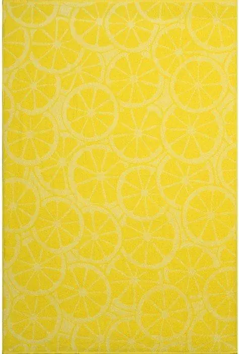 Полотенце махровое Lemon color, 70х130 см, цвет жёлтый