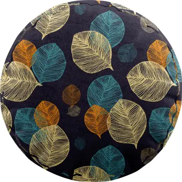 Подушка круглая Cortin «Листья в ночи»