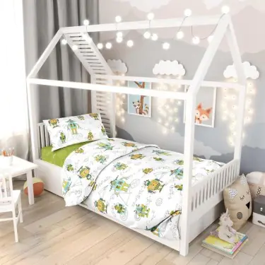 КПБ детское «Роботы», размер 80x160 см, 145x112 см, 40x60 см