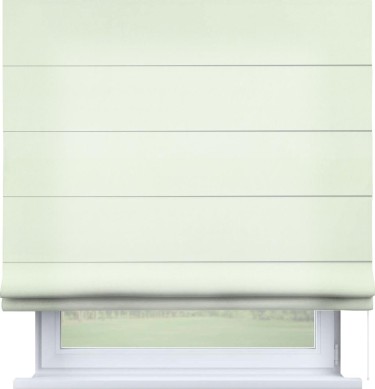 Римская штора «Кортин» для проема, ткань вельвет кремовый