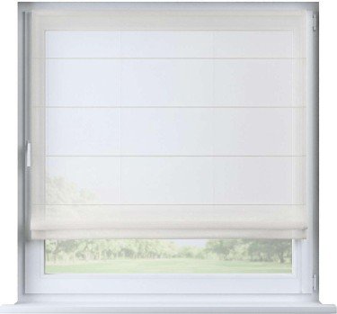 Римская штора «Кортин» на створку, тюль шампань