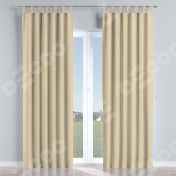 Комплект штор на петлях софт однотонный цвет бежевый лайт