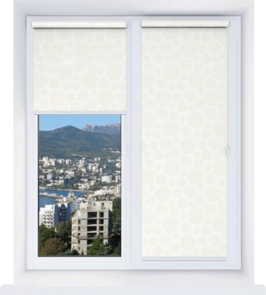 Рулонная штора Мини Галактика белый 01