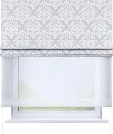 Римская штора «Кортин» день-ночь «Дамаск светлый»