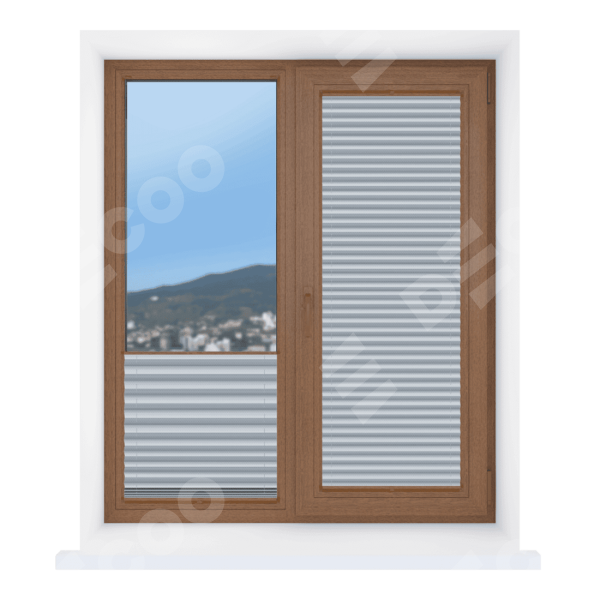 Штора плиссе Корона серый