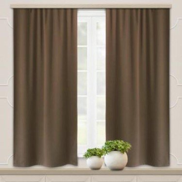 Комплект портьер для кухни Блэкаут Матовый 135х180- 2 шт