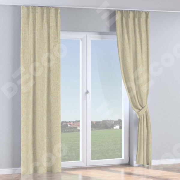 Комплект штор на тесьме «Кустик», стиф димаут светло-бежевый