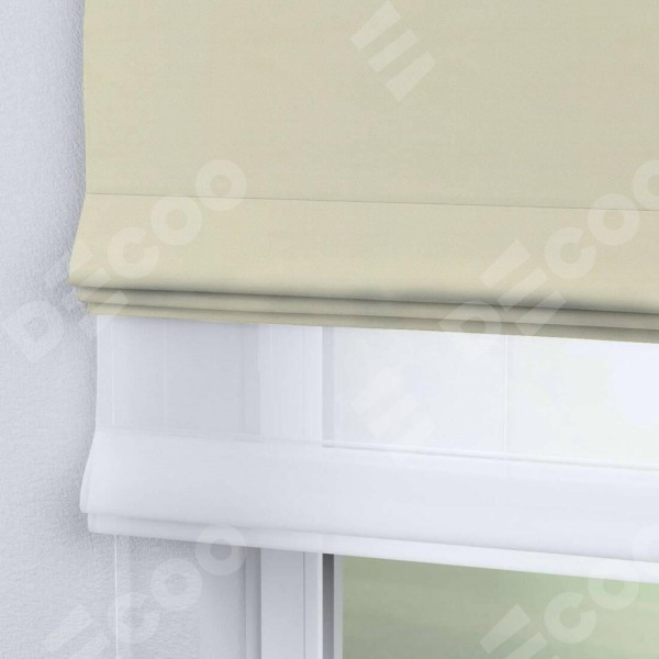 Римская штора «Кортин» день-ночь, ткань блэкаут однотонный, бежевый