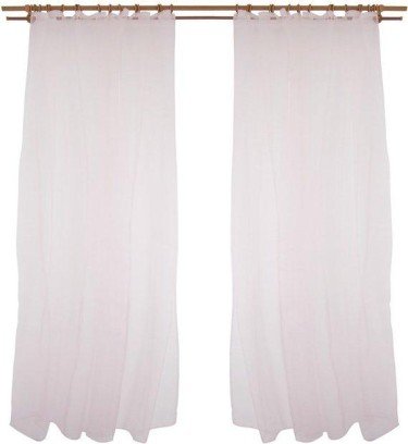 Штора органза 290х260 см, розовый, 100% полиэстер