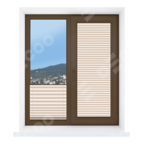 Штора плиссе ткань Жемчуг светло-розовый