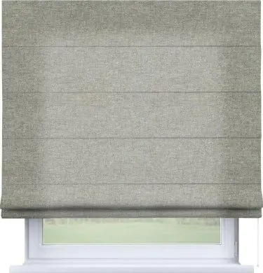 Римская штора «Кортин» для проема, ткань лён кашемир серый