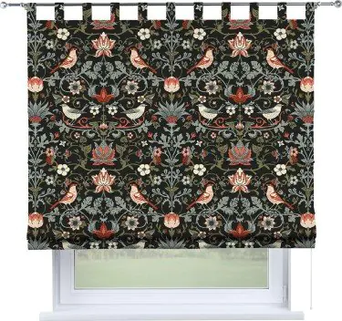 Римская штора «Кортин» на петлях «Зачарованные птицы»