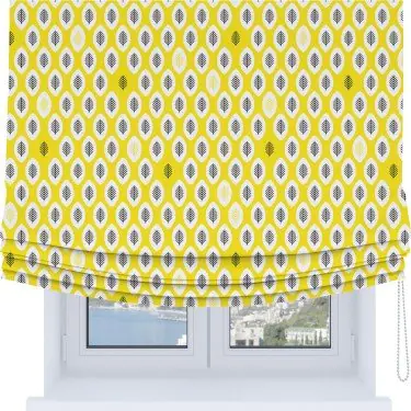Римская штора Soft с мягкими складками, «Солнечные листья»