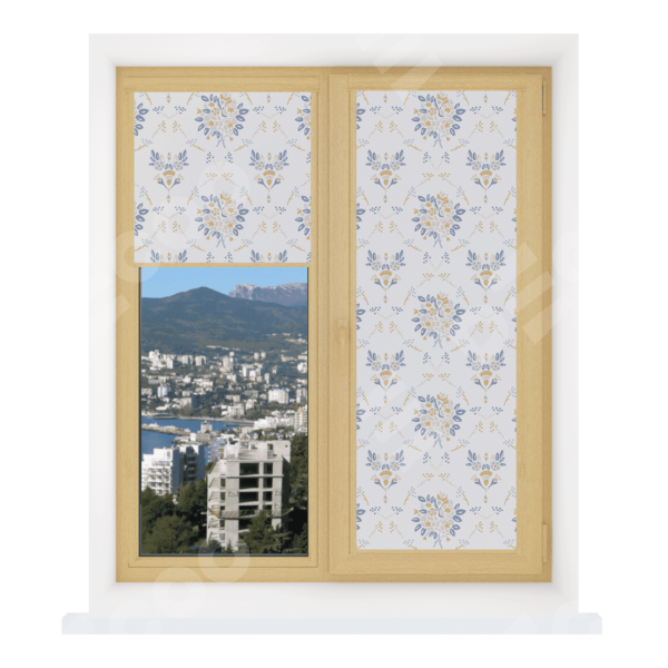 Рулонная штора Уни 2 с принтом Французский цветок